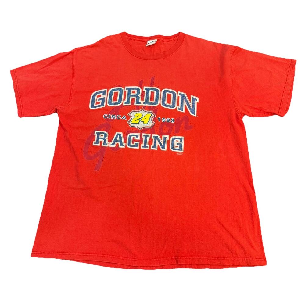 VTG NASCAR Jeff Gordon Racing Chase Authentics TShirt Men 2XL Red Orlando FL USA